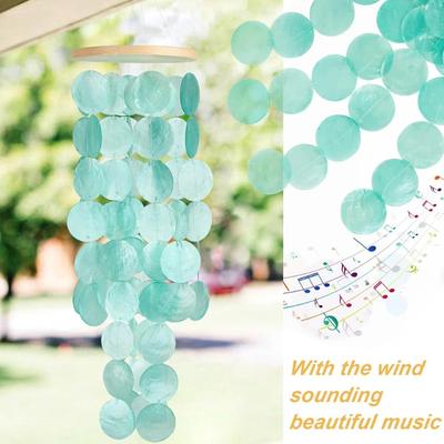 Coastal Style Shells Wind Chimes for Outdoor Garden Decor Great for Women Indoor/Outdoor Decorative(Wind Chime Pieces Only)