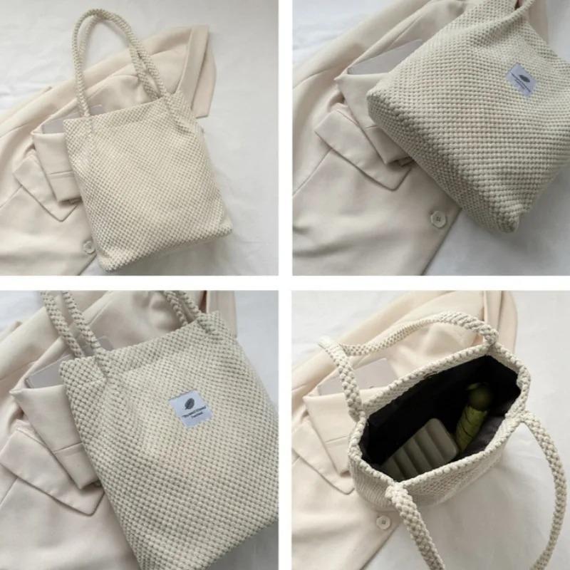 Fashion Tote Bag for Women's Commuting Shoulder Bag Retro Plush New Women's Bag Personalized Handbag