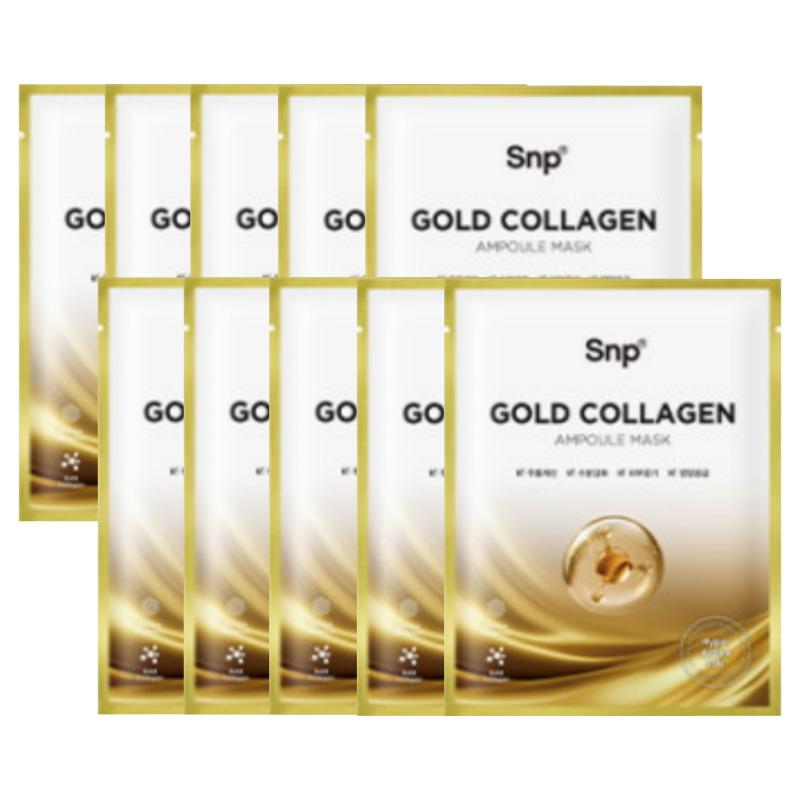 SNP Золотая коллагеновая ампульная маска (10 листов)