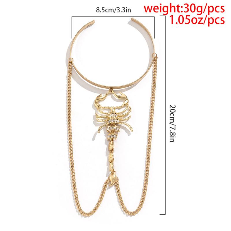 Punk Hip Hop  Tassel Bracelet Women Men Gothic Scorpion Arm Bangles Jewelry