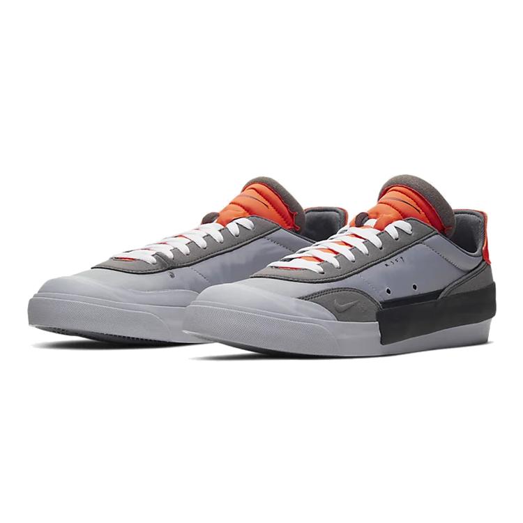 New Nike Drop Type Lx Wolf Grey Total Orange AV6697-002