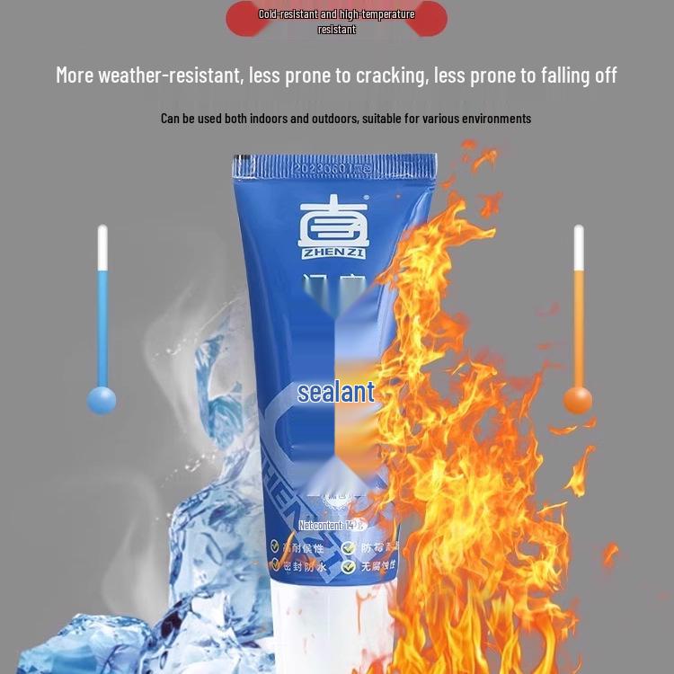 Nabídka pro nováčky: Černé vodotěsné skleněné lepidlo tmel pro dveře a okna