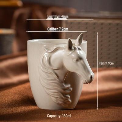 Tazza da Caffè in Ceramica Shangqi con Manico Animale 3D