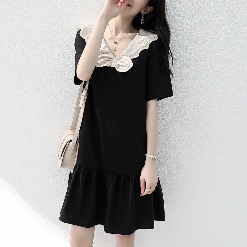 

Firstview Women s Urban Casual Short-Sleeve V-Neck Dress F21C12228 S