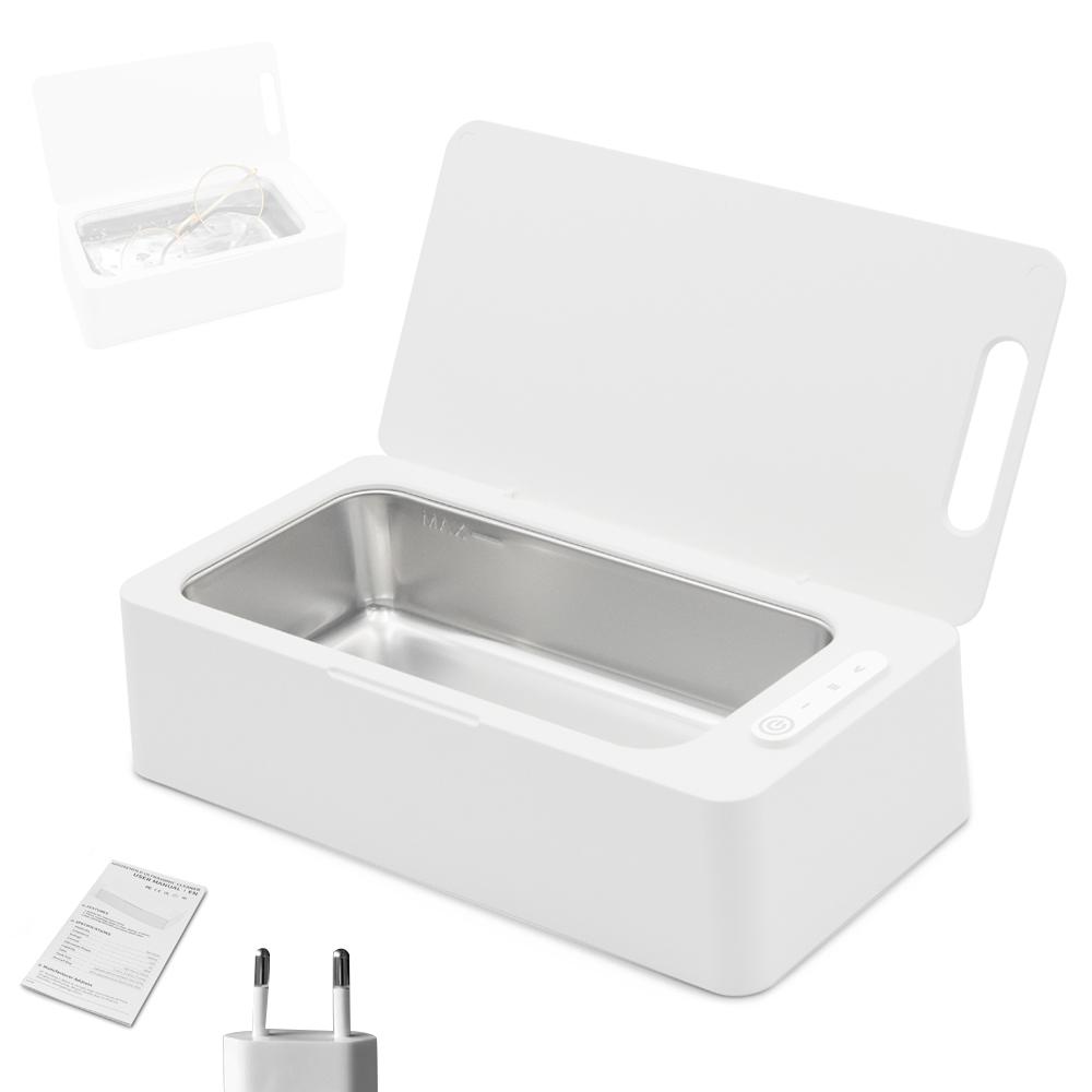 

Household 42000Hz High Frequency Digital Ultrasonic Cleaner 304 Stainless Steel 530ml Capacity EU Plug білий