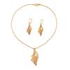 2025 New Middle East Jewelry Set Women's 18k Electroplated Gold Long Clavicle Chain Versatile Earrings