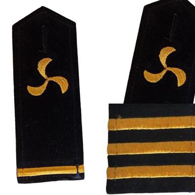 Accesorio de Disfraz de Marinero Juego de Hombreras de Capitán con Rayas Hombreras Uniforme de Seguridad