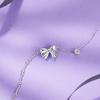 Barbie [Original design] Cute bow, elegant temperament, ins fan sweet decoration, 925 silver zircon bracelet, women's style ZJYSL-YS-017