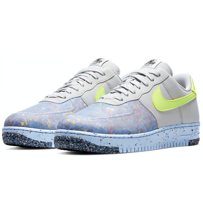 Nike Air Force 1 Crater Pure Platinum Barely Volt  Sneakers  CZ1524-001
