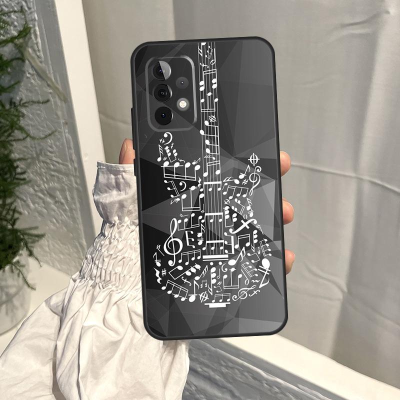 Guitar Music Case For Samsung Galaxy A15 A35 A55 A54 A34 A14 A13 A23 A33 A53 A52 A32 A12 A56 A36 A16 A17