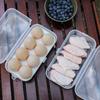 Portable Picnic Storage Containers Egg Holder PP Case with Lid 3/4/8 Grid Egg Tray Refrigerator Crisper Kitchen Organizer Drawer