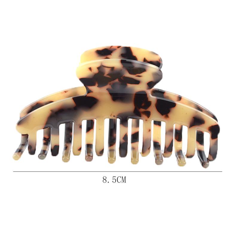 Frosted Large Acetate Hair Claw Clip - Back of Head Hair Grab Accessory