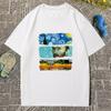 2026 Summer Children's T-Shirt Van Gogh Starry Night Print Parent-Child