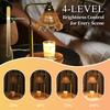 Adjustable Height Candle Warmer Lamp - 4-Level Dimming, Timer Function, Stylish Design, Brown (Multiple Colors Available)