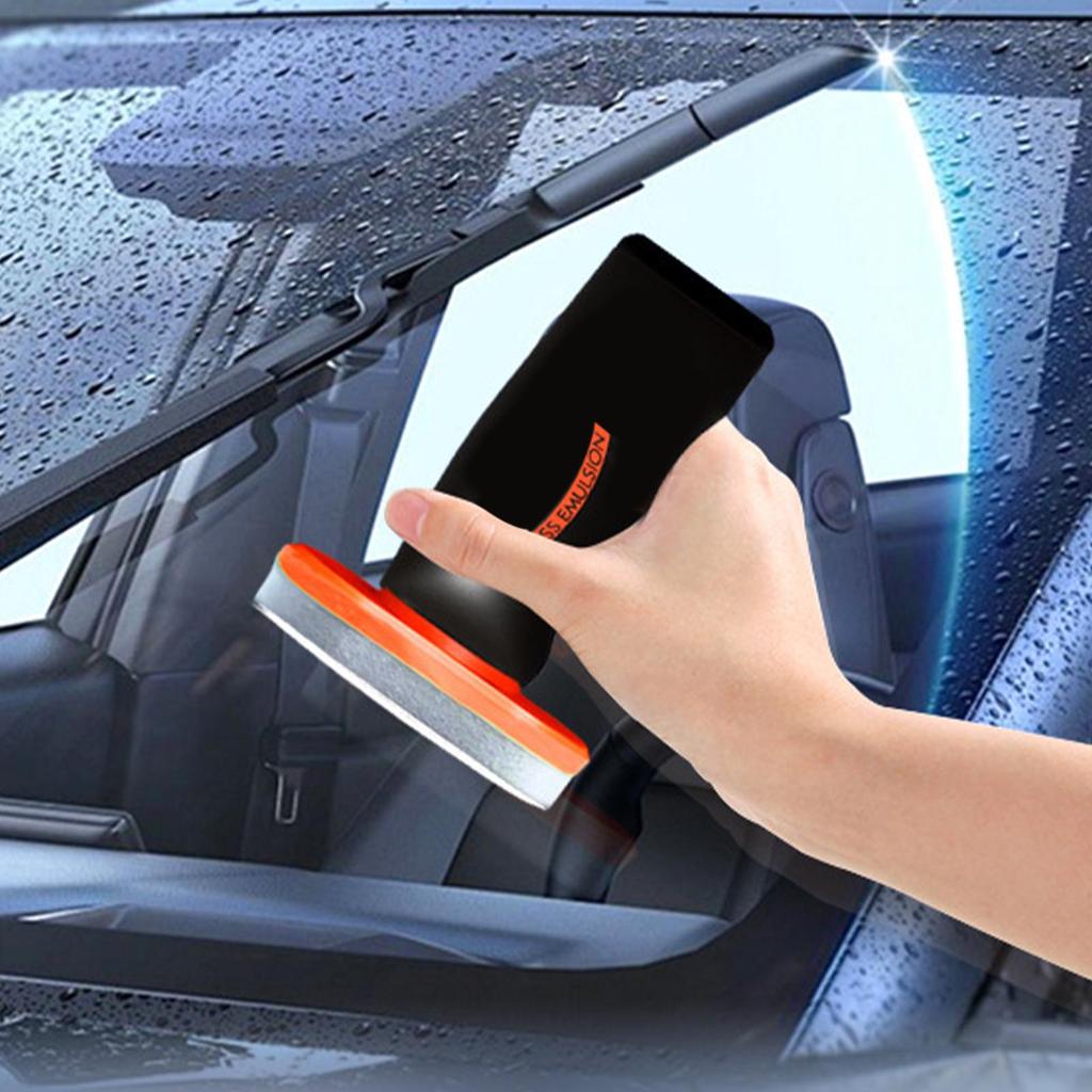 Auto Glass Oil Film Cleaning Brush Windshield Oil Film Coating Cleaning Paste Anti Rain Fog Cleaner For Side Window Glass