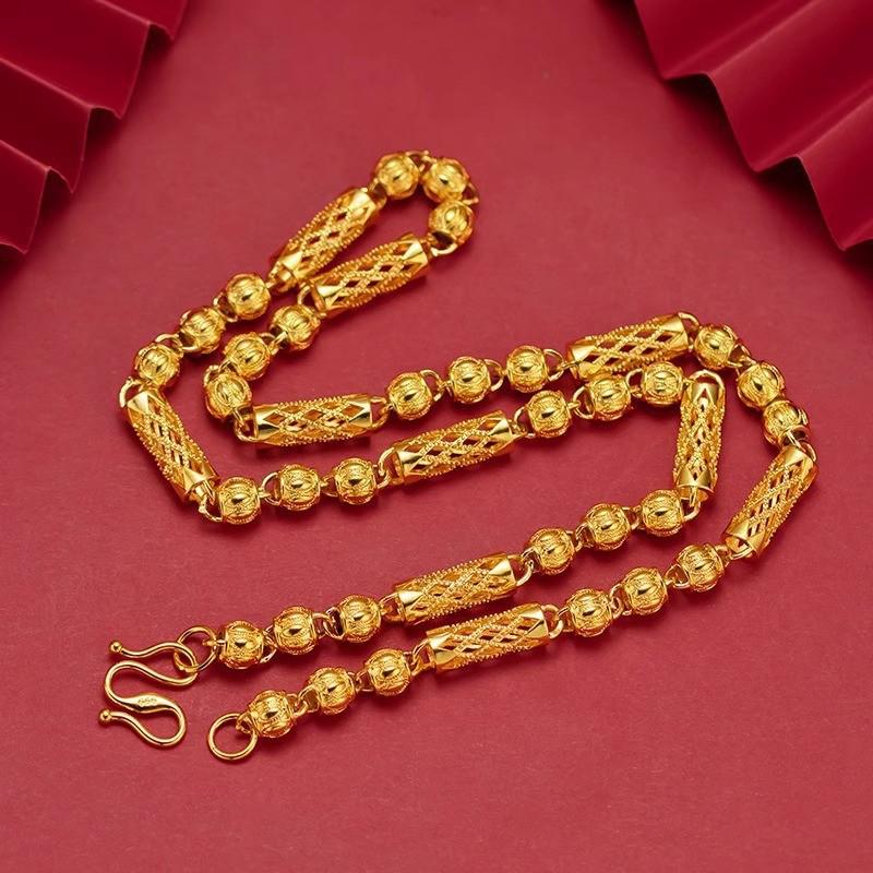 TikTok Kuaishou Emperor Chain Men's Gold-Plated Necklace: Thick, Bold, Fashionable, Simple.