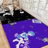 Anime Omori Badezimmermatte Anti-Rutsch Wasserabsorbierend Langes Streifenkissen Schlafzimmer Matte Willkommens-Fußmatte