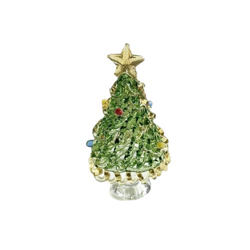 Handmade Colorful Christmas Tree Ornaments Glass Christmas Tree Decorations Christmas Tree Holiday Table DIY Decorations Gifts
