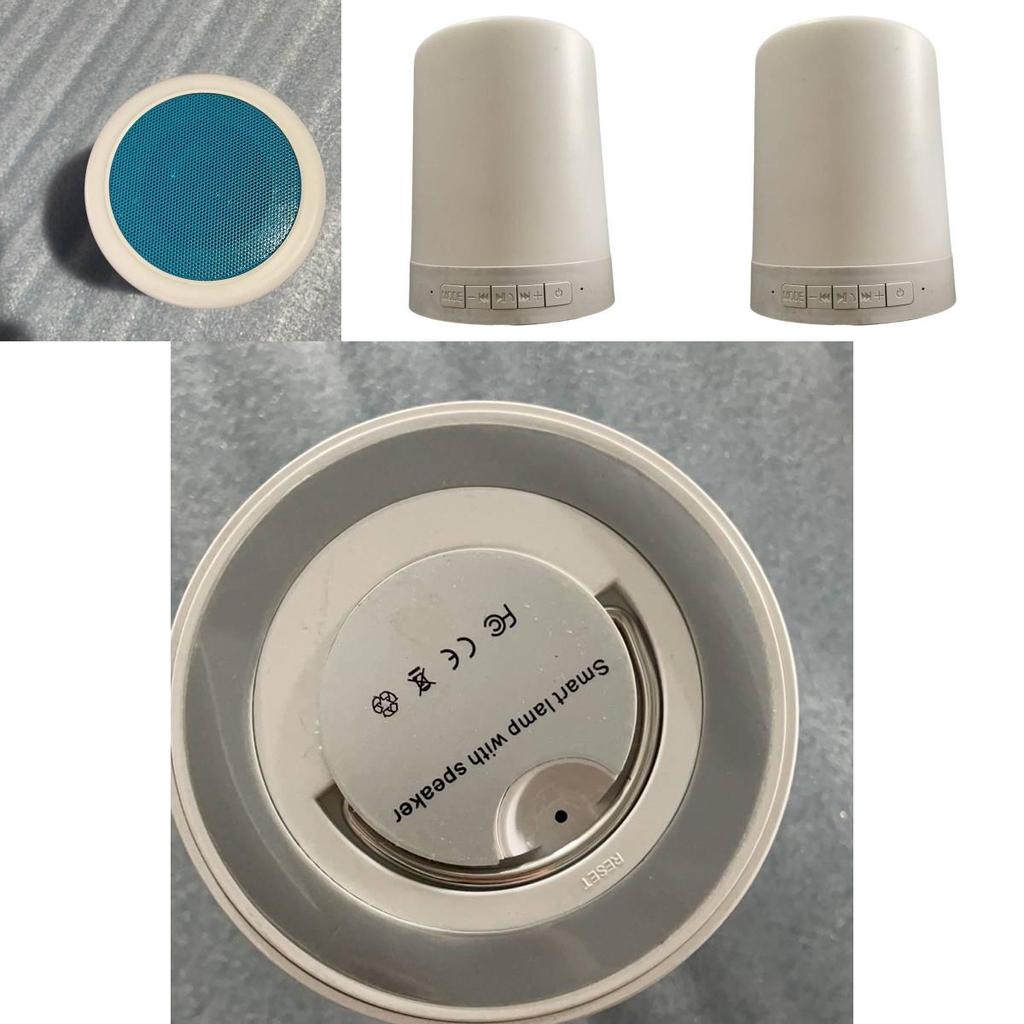 Seven Color Music Night Light Alarm Clock Bluetooth Speaker Rechargeable For Bedroom Decor