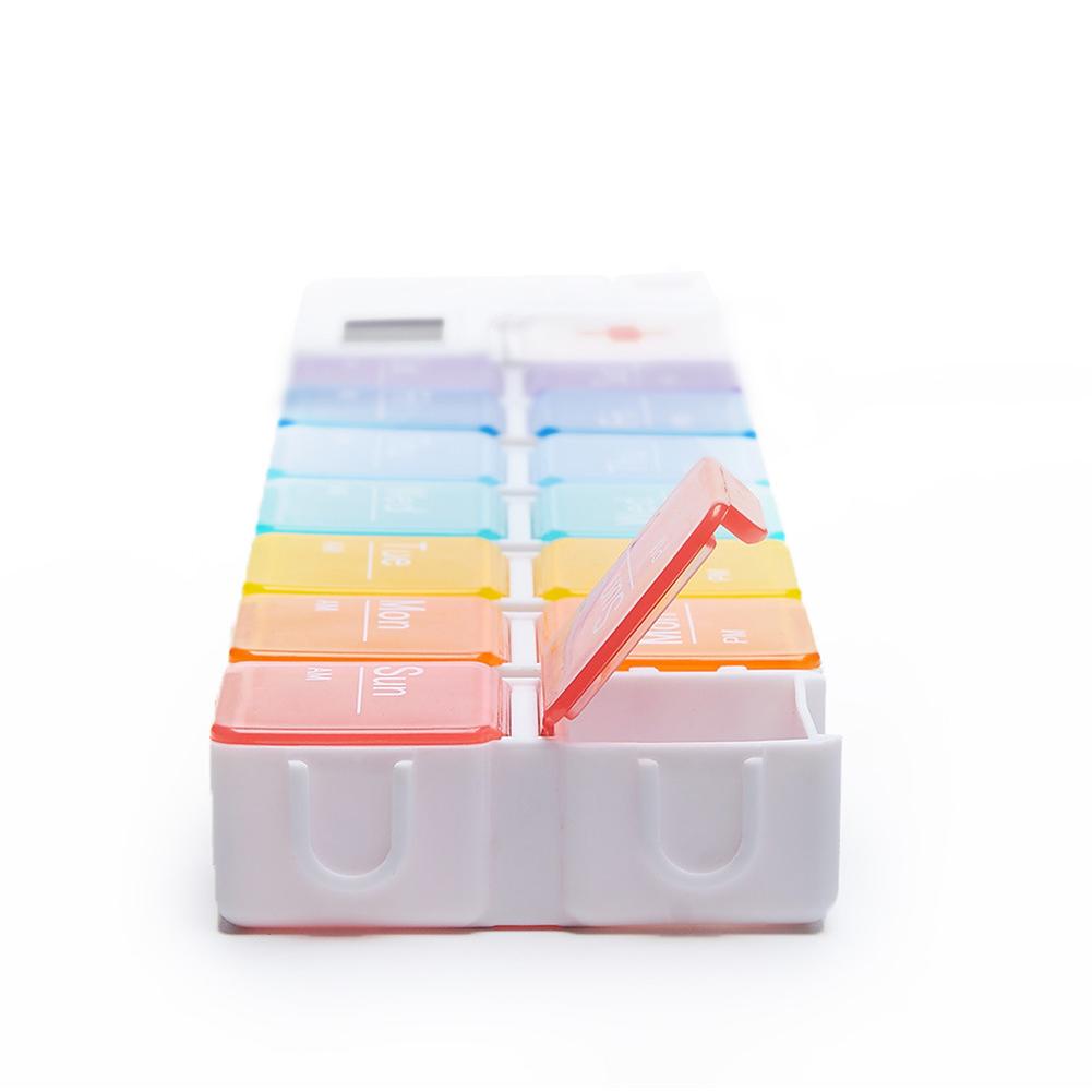 7 Day Pill Organizer 14 Compartments Daily Pill Case 2 Times A Day Travel Pill Organizer for Pills/Vitamin/Fish Oil/Supplements