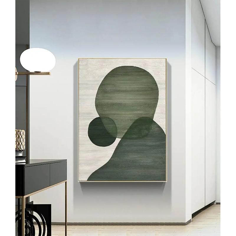 Abstract Painting Green Large Green Texture Wall Art Green Minimalist Painting On Canvas Wabi Sabi Wall Art Modern Wall Decor
