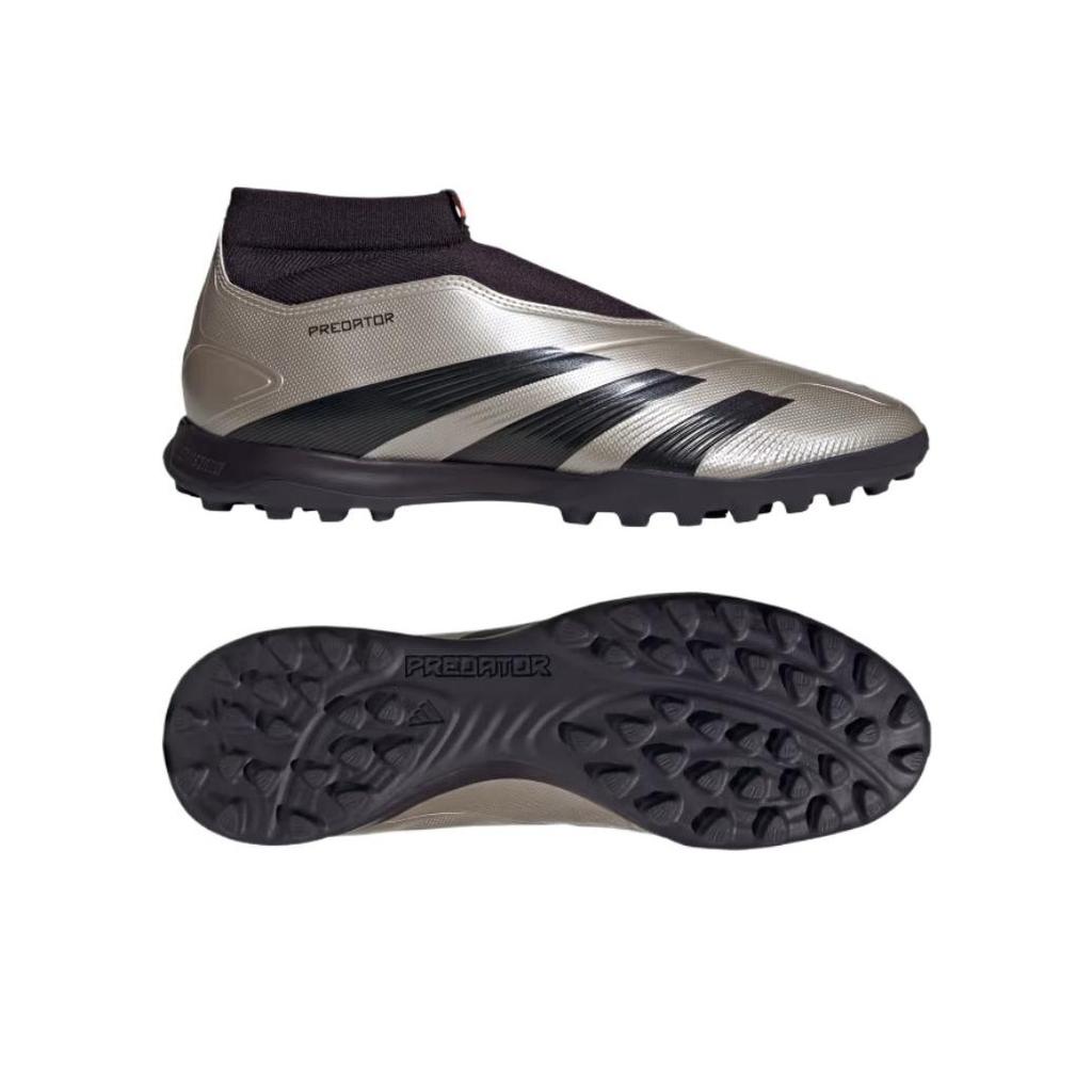 Adidas Predator 24 League Laceless TF Vivid Horizon Pack Unisex Sneakers Grey Platinum-Metallic Aurora-Black IF6384
