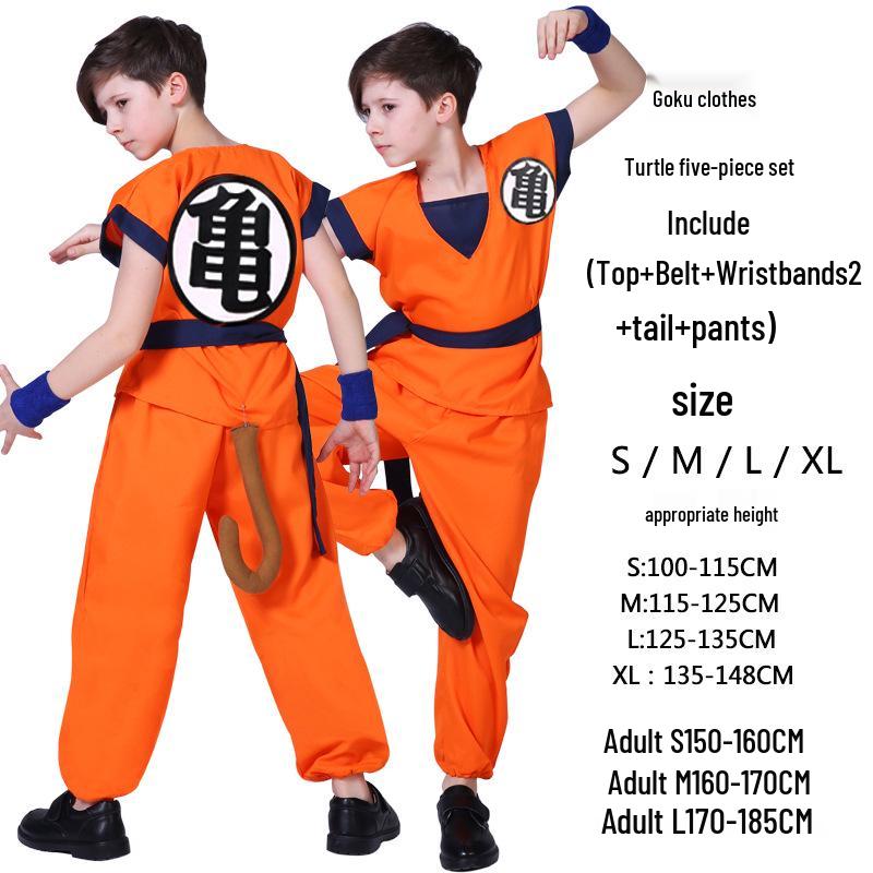 

Костюм Дракона Болла Гоку Черепахи на Хэллоуин для детей и мужчин - Аниме Косплей Вечеринка Наряд L