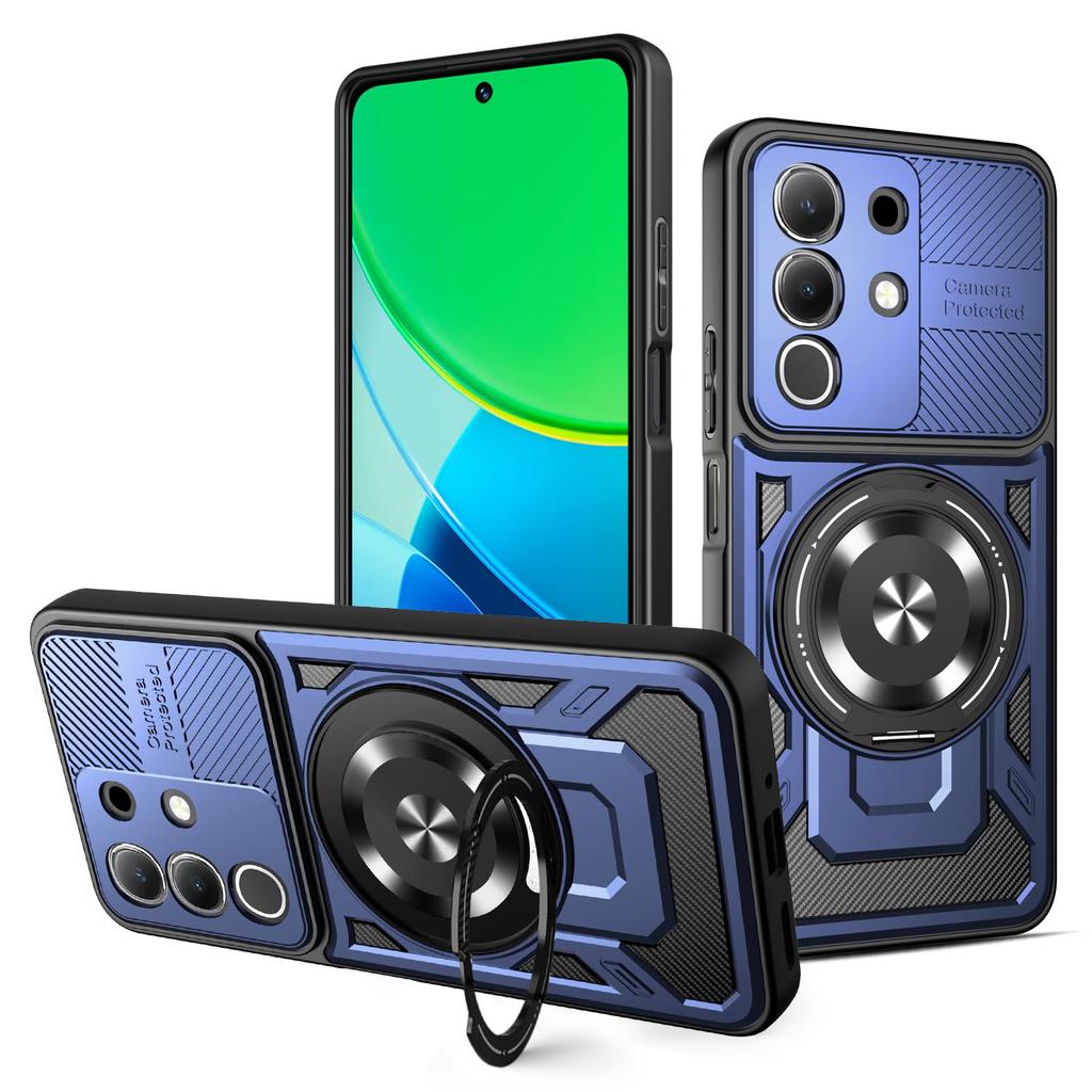For Realme C85 Pro Case Realme C85 Phone Cover C85 Pro Magnetic Armor Shockproof Ring Holder Case Magsafe Wireless Charge Cover
