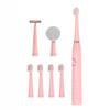 3 In 1 USB Rechargeable Tooth Ultrasonic Brush for Adult 6 Clean Modes Sonic Electric Toothbrush Facial Cleaner Brush Washable