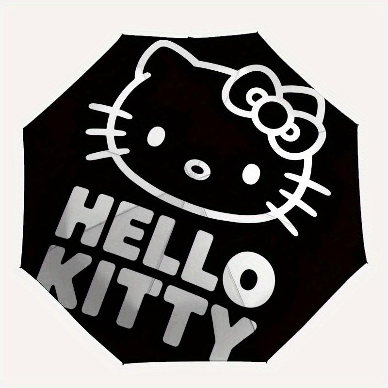 1pc Hello Kitty Sticker Decal Umbrella with Plastic Handle,Suitable for All Seasons Home Travel Outdoor UmbrellaSanlio230