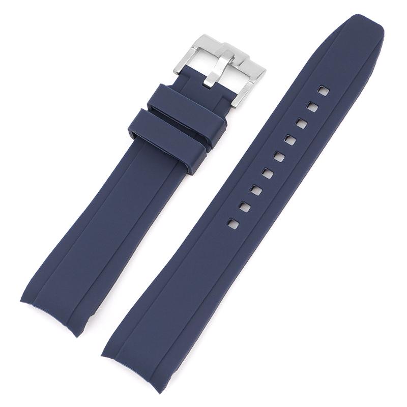 For Omega Swatch Co Branded Watch Band Silicone Planet System Curved Silicone For Rolex Water Ghost Watch Band 18mm 19mm 20mm 21mm 22mm