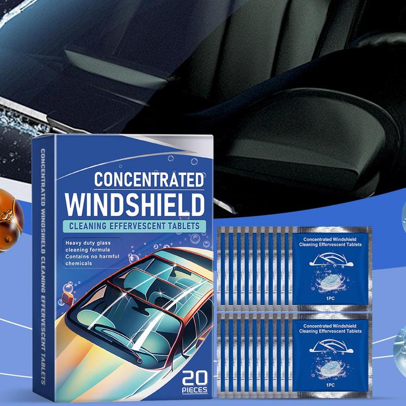 Car Concentrated Clean Tablets Windshield Concentrated Fluid Tablet Washer Tablets Solid Wiper Fluid Car Cleaner Effervescent
