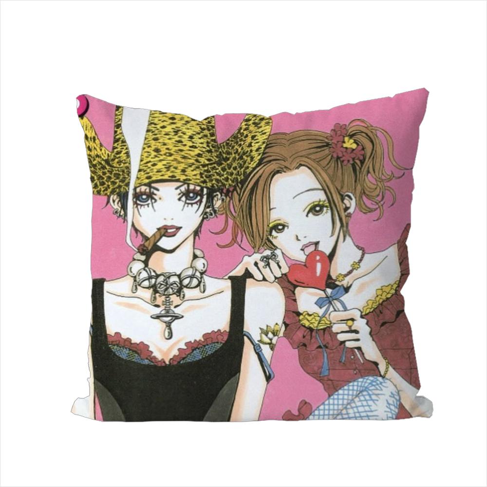 Osaki NANA Pillow Case For Car Sofa Decorative Home Doublesided Print Plush Square Throw Pillow Cushion Cover