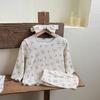 1-7T Baby Girl's Autumn New Pajama Set Floral Print Casual Two-piece Girls Long Sleeve Shirt and Pants Children's Clothing