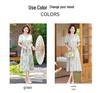 Stylish Chiffon Midi Dress for Middle-aged Women: New Chinese Summer Fashion