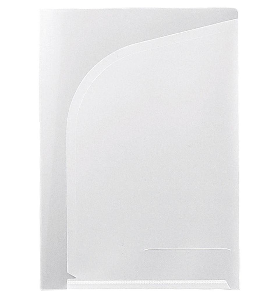 King Jim Clear 10 A4 Milky Holder, 2-Pocket, Sheets, Portrait, White, 793-10-M