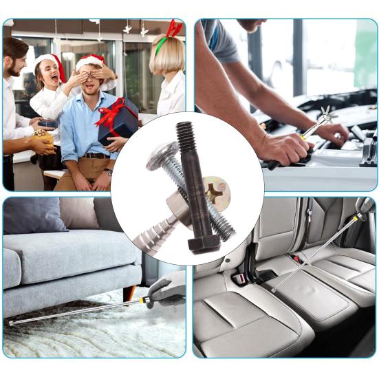 Telescoping Magnetic Pickup Tool 28" Long Extendable Picker Upper Tool with 8LB Magnet for Hard-to-Reach Narrow Space Mechanic Automotive