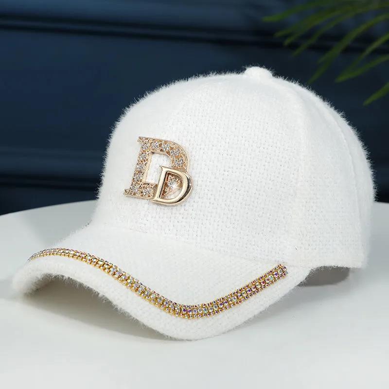 Pălărie Moda de toamnă și iarnă pentru femei, șapcă caldă de baseball, temperament