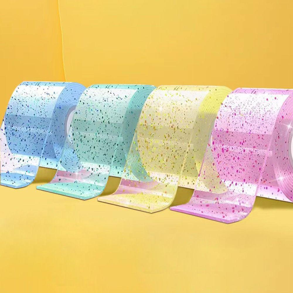 Nastro a Bolle Gonfiabili Adesivo Glitter Colorato Nastro Nano ad Alta Adesività Nastro a Bolle Nano