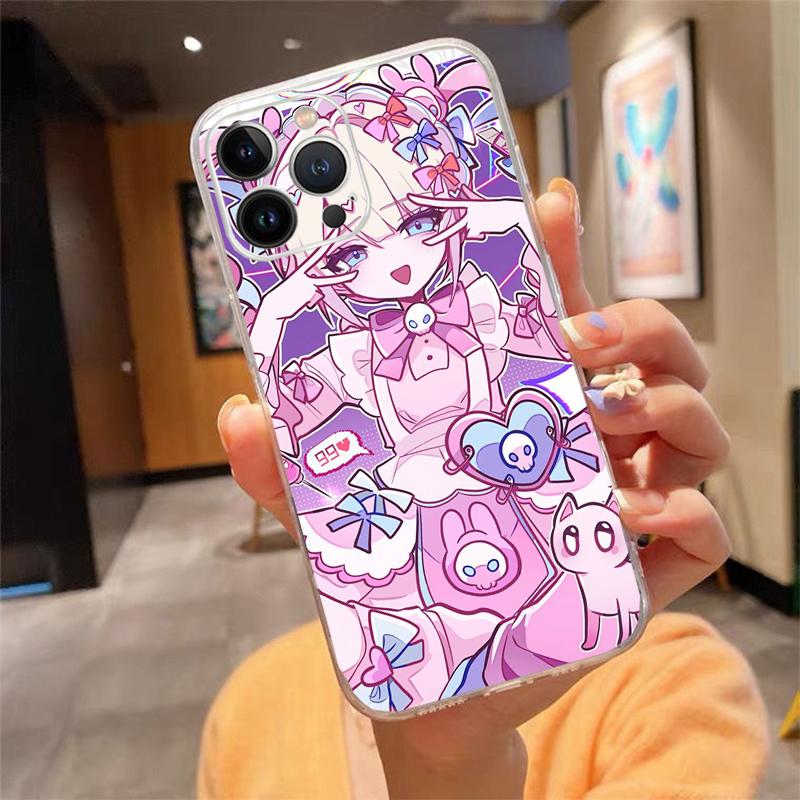 Needy Streamer Overload Kangel Transparent Case For iPhone 17 16 15 Promax Phone Case iPhone 14 13 Pro Plus Air Silicone