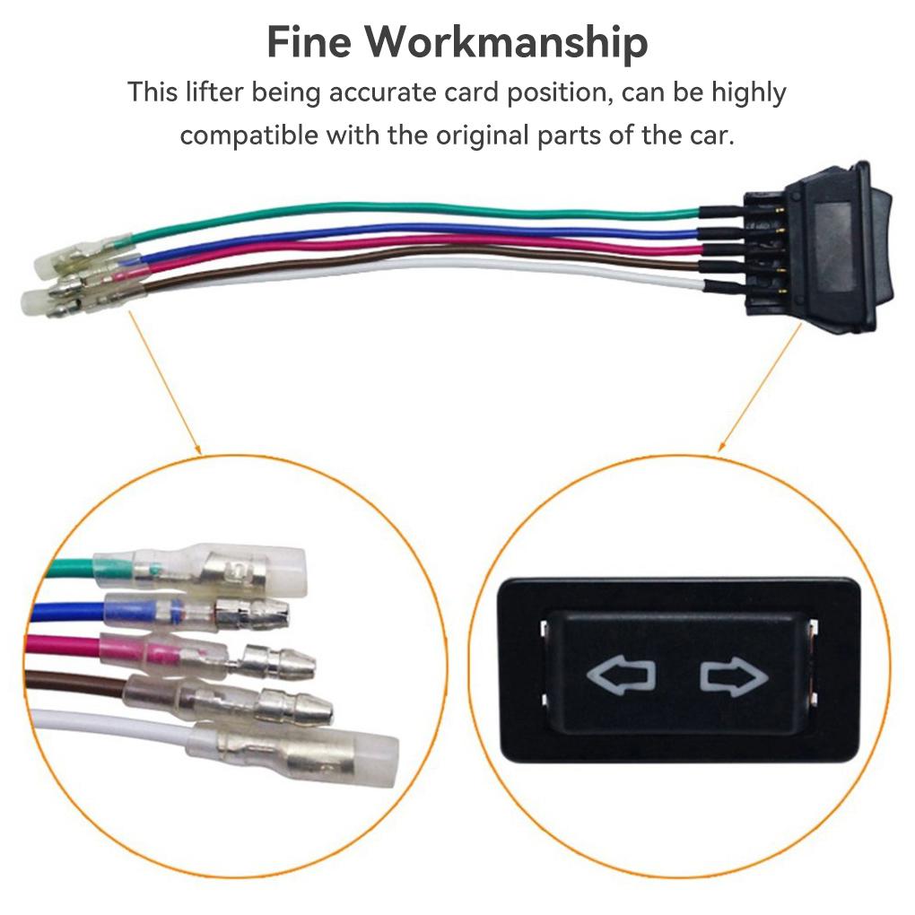Autos Seite Vordertür Fensterheberschalter Innenraum Fensterheber Langlebige Schalter Automobilzubehör Breite Anwendung