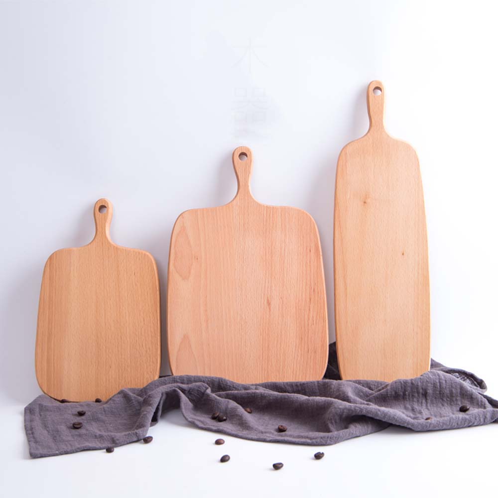 Non slip solid Handle Bamboo Wooden Kitchen Cutting Board Cheese Board Chopping board Desktop decor