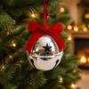 Vintage Christmas Bell Pendant Velvet Bow Xmas Tree Hanging Bells  Christmas Tree