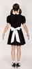 Clearstone Crossdressing MAN Cosplay Halloween Jumpy Maid MAN Unisex Black
