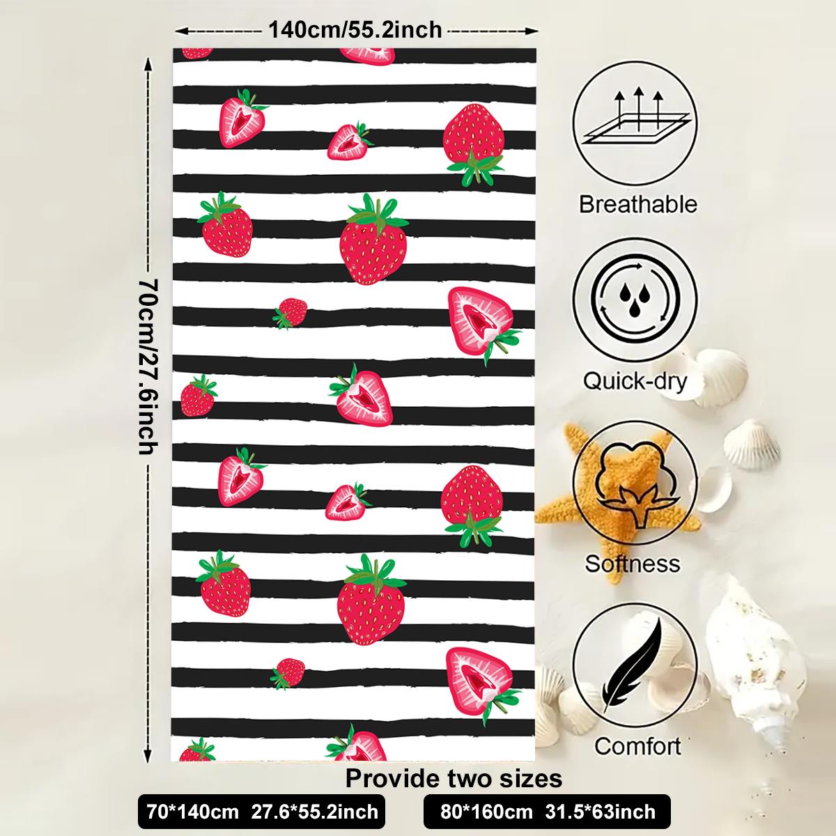 

Универсальное пляжное полотенце большого размера для улицы, путешествий, кемпинга, абсорбирующее пляжное полотенце, супермягкое летнее полотенце для плавания, банное полотенце, море 70x140cm