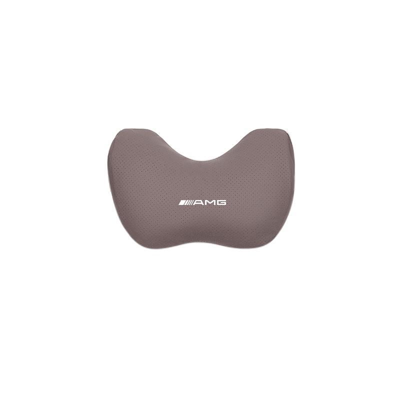 Car Suede Headrest Lumbar Waist Support Cushion Interior Accessories Car Hub Cap For Mercedes Benz AMG W214 W205 W204 W206 W213 DB1