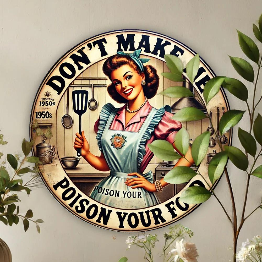 Винтажная кухонная табличка: Не позволяй мне отравить твою еду - 20X20 см (7 — фото 5
