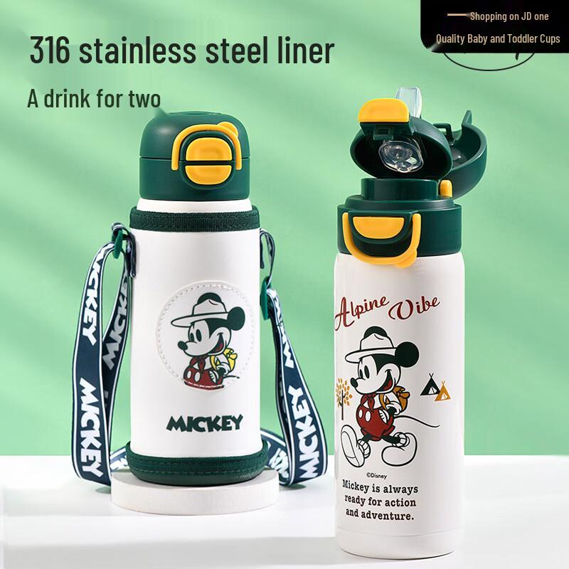 Disney Mickey Kids Insulated Double-Drink Water Bottle