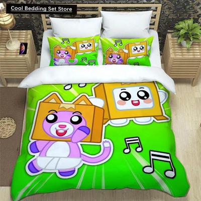 Lankybox Foxy Boxy Cute Bedding Sets Exquisite Bed Supplies Set Duvet Cover Bed Comforter Set Bedding Set Luxury Birthday Gift