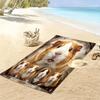 Hamster and Rat Print Beach Towel, Large Soft Quick Dry Towel for Beach Camping Swimming